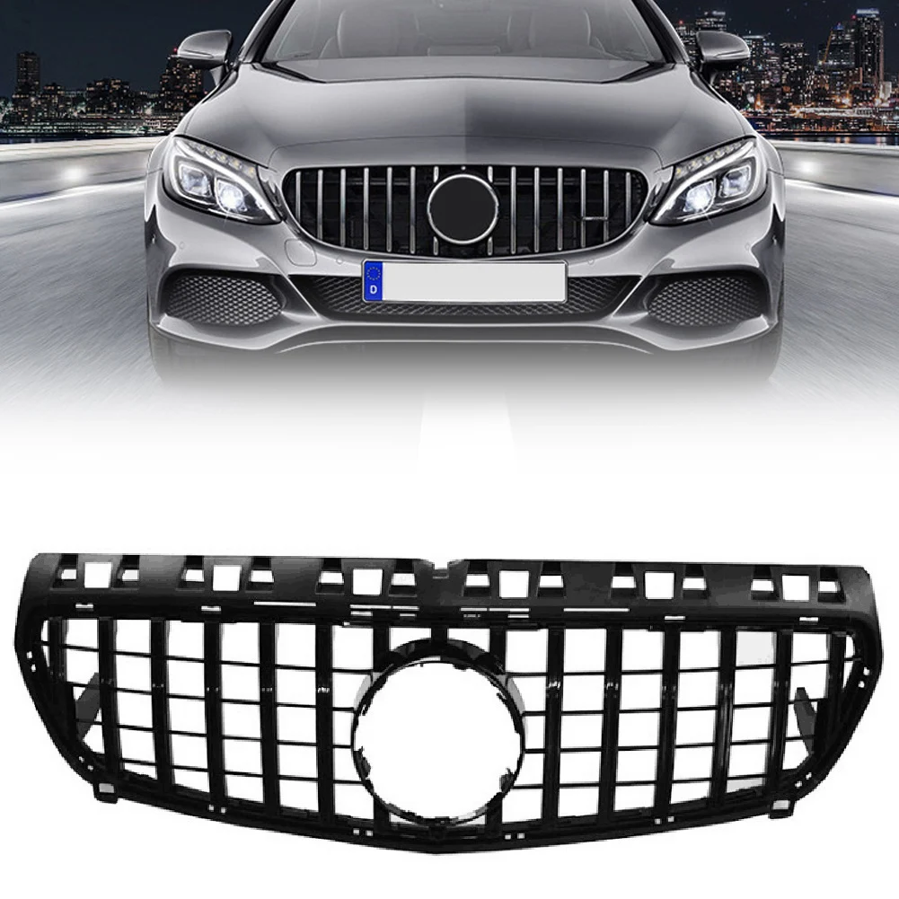 

Black Car Front Bumper Upper Mesh Grill GTR Sport Style Grille For Mercedes Benz A Class W176 A200 A250 A45 2013 2014 2015