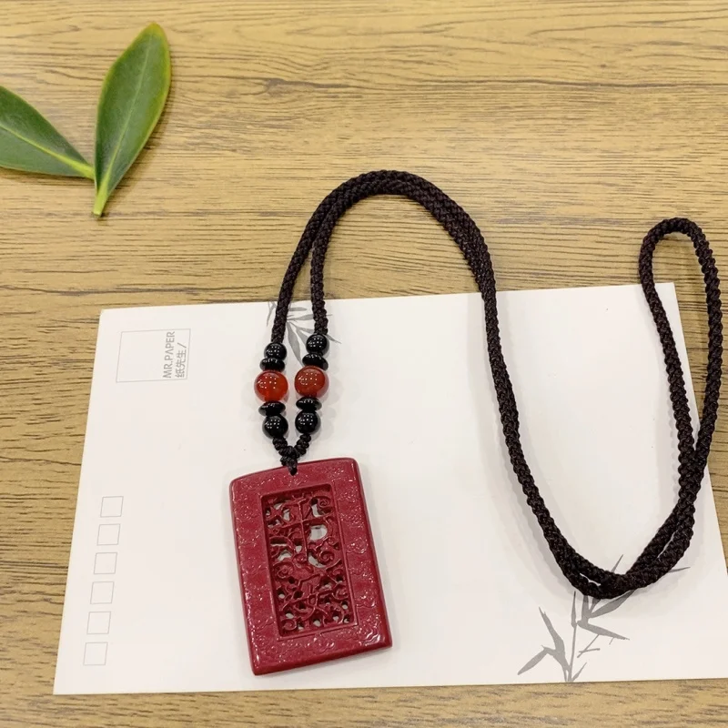 

High-content purple gold sand , peace and tranquility amulet, square pendant, unisex keychain