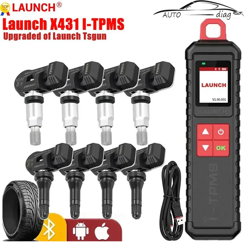 

LAUNCH X431 I-TPMS Automotive Tire Sensor Activator Programming Learning Car Tire Pressure Diagnostic Tools for X431 V PRO3S