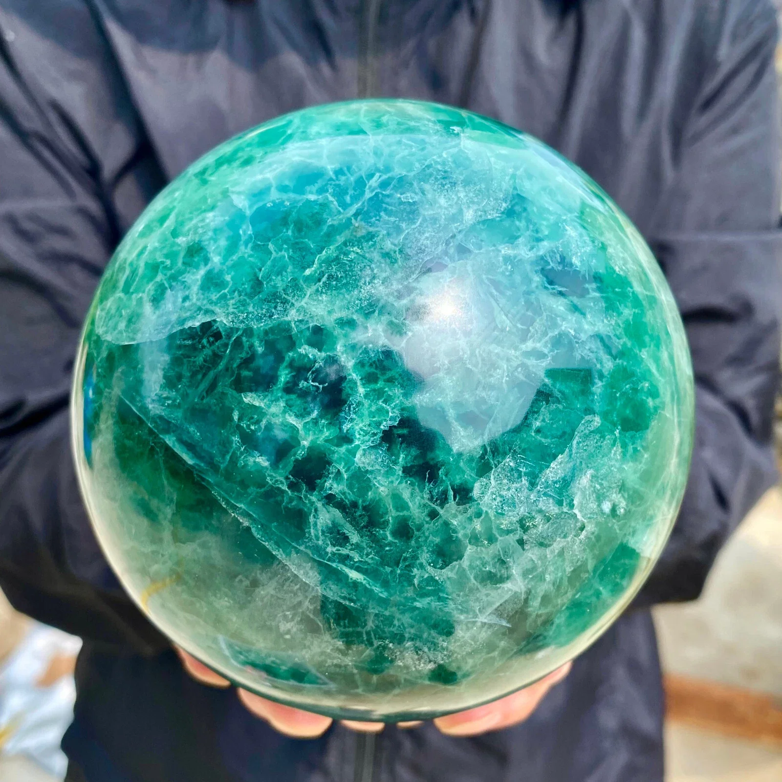 Natural Formed! Green Fluorite Balls, Quartz Crystal Green Ore Balls, Minerals, Reiki, Healing