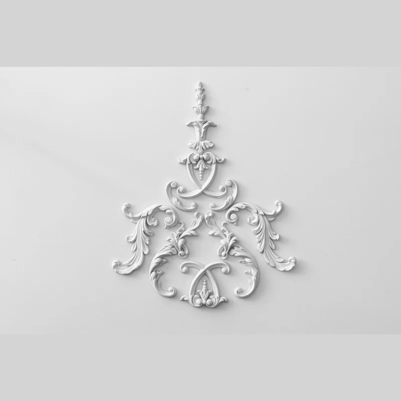 JMZ46 Moldings for House Decor Factory Price Factory PU Furniture Decorative Corner Flowers PU Decorative