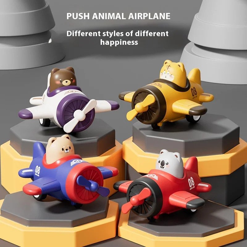 

Детский автомобиль, самолетик, пресс-автомобиль, самолеты с маленькими животными, игровые модели, радиоуправляемая транспортная игрушка, подарок, украшение для рабочего стола