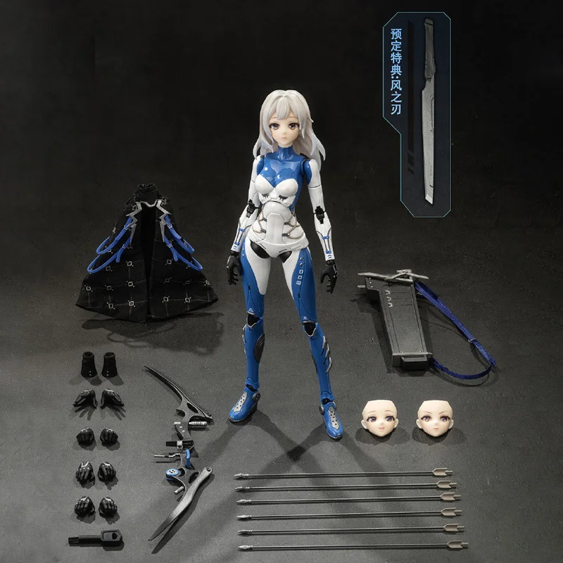 Romankey X VTOYS 1/12 Scale Mobile Machine Girl Shooter Muse 6'' Full Set Collectible Female Anime Action Figure Model Doll Gift