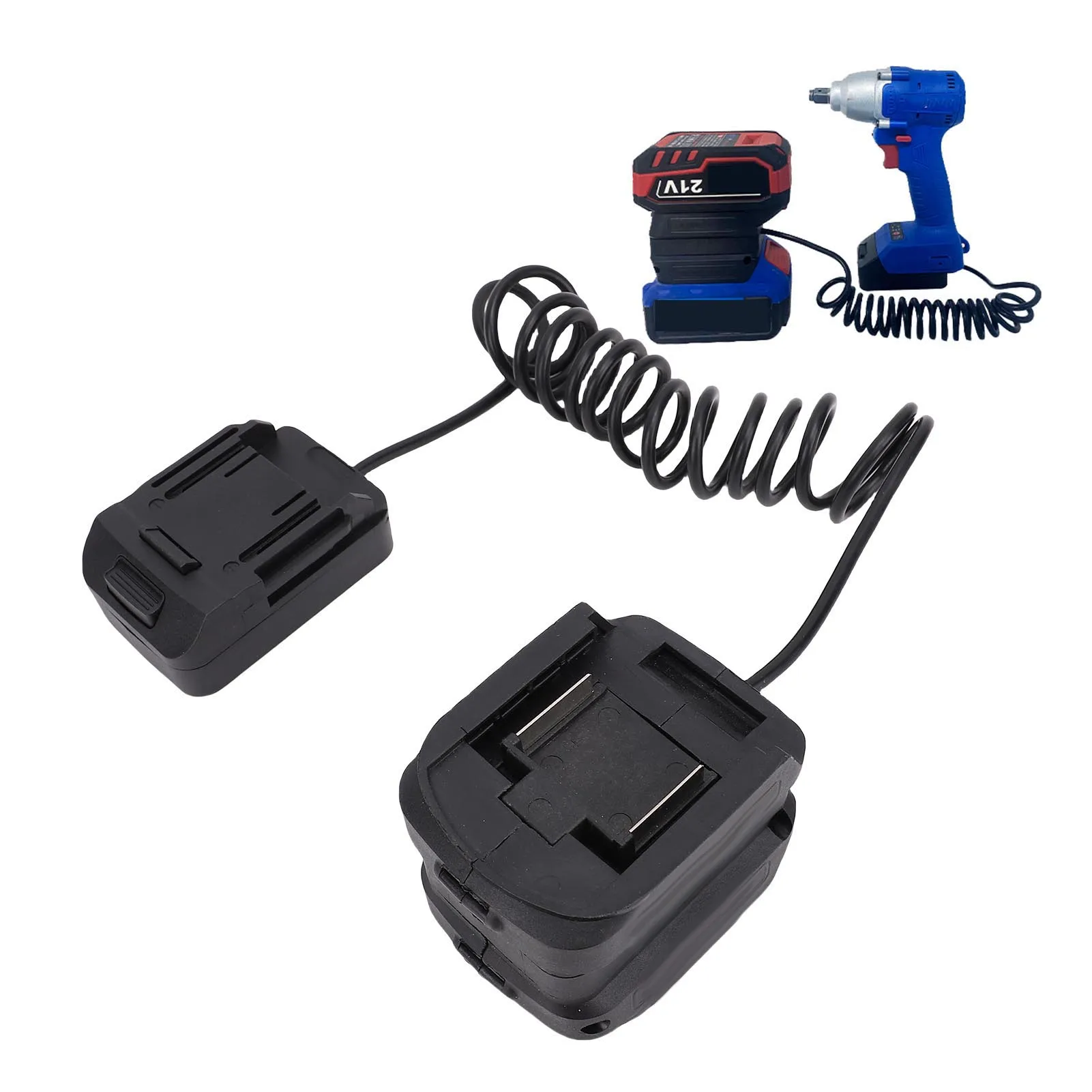 

Power Tool Battery Extension Cord Battery Adapter Fit for BL1840 Power Tool and Battery Extension Elastic Cord for Outdoor Work