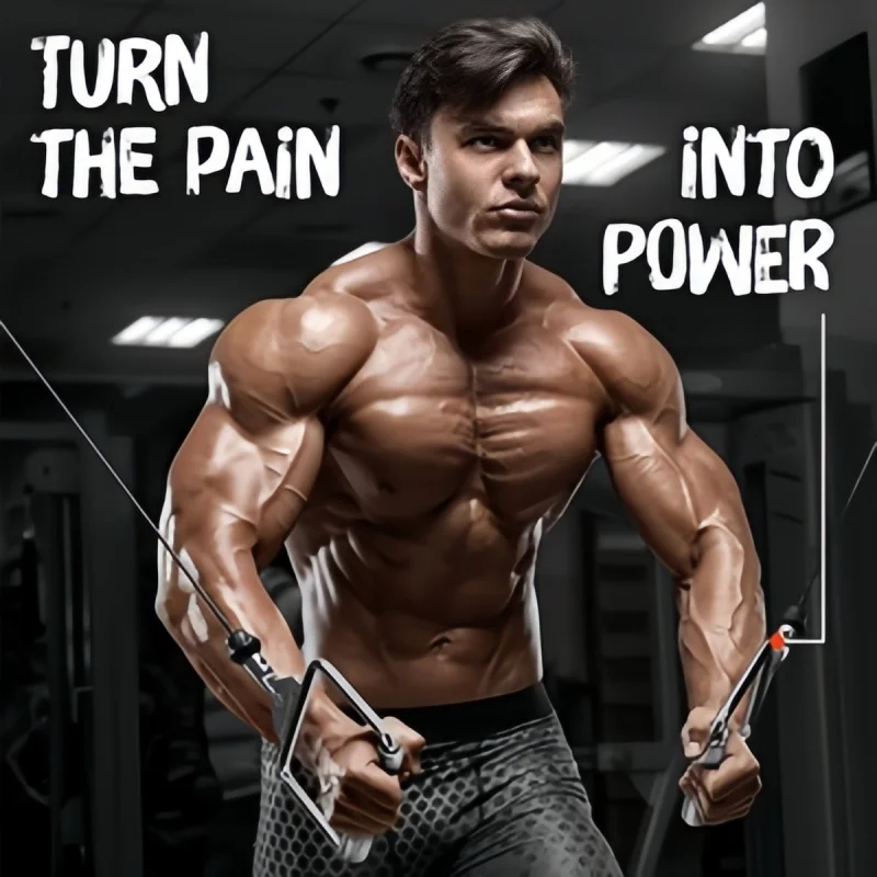 Heavy Duty Lat Pulldown Bar Cable Machine Steel Handle with Rubber Grip Durable Cable Machine Attachment for Weight Lifting Pull