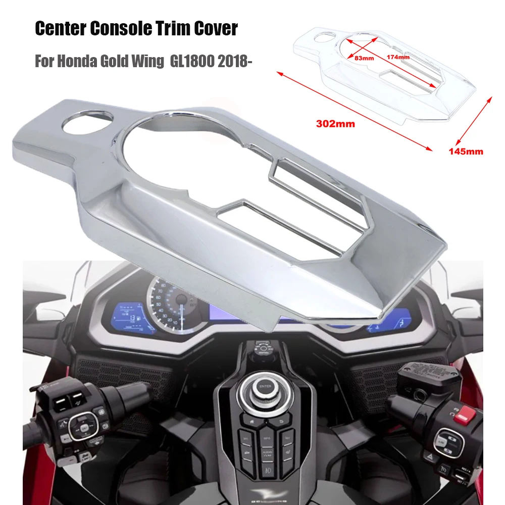 NEW Chrome Central console button decoration Cover For Honda Goldwing GL 1800 GL1800 2018-