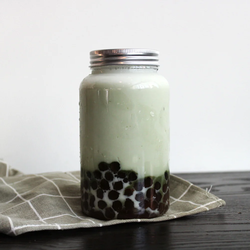 

10Pcs Portable Food-Grade Thick Plastic Milk Tea Bottles Leakproof Transparent Water Bottles for Travel Gym Hiking Camping