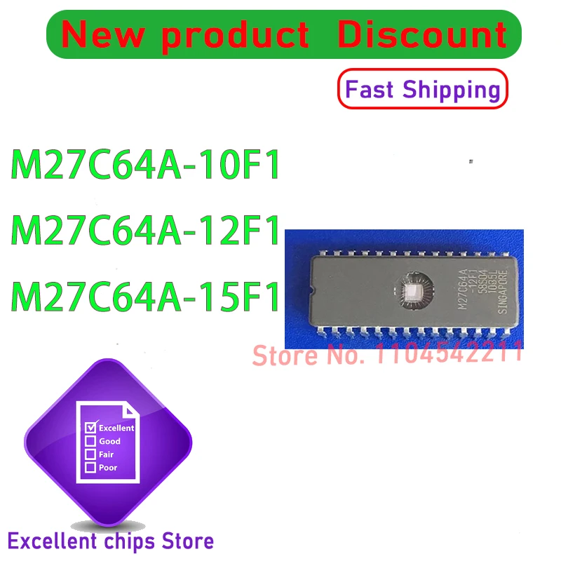 M27C64A-10F1 M27C64A-12F1 M27C64A-15F1 5PCS/LOT