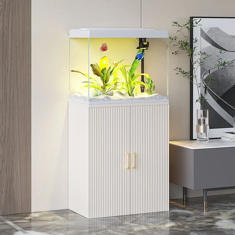 Fish tank living room household small and medium goldfish  floor-to-ceiling vertical new fish  filter oxygen generator