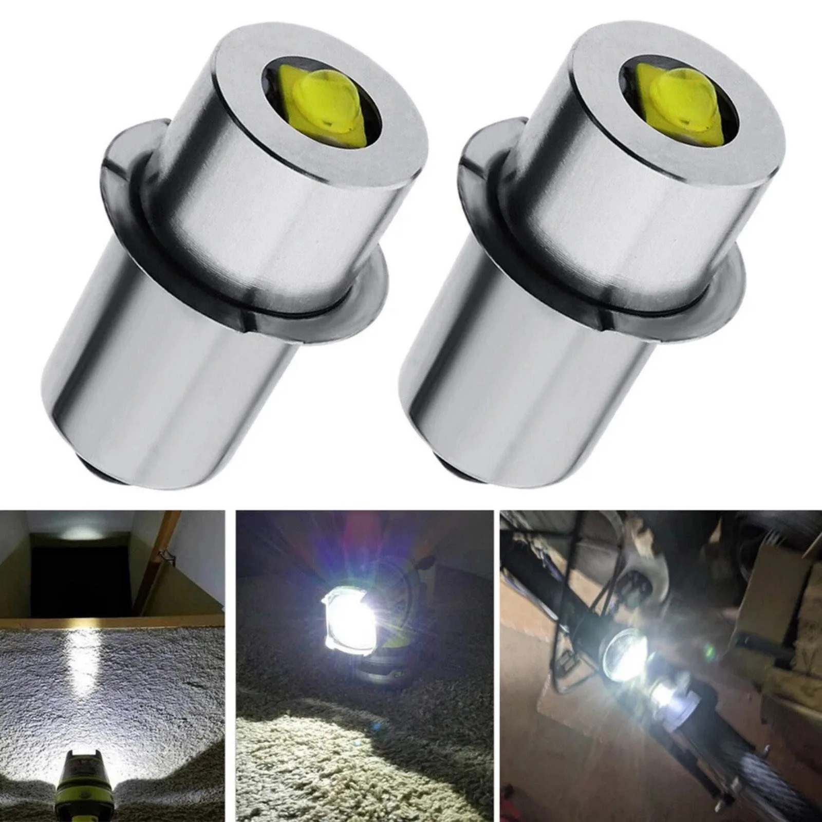2Pcs/Set P13.5S Base LED Bulb 3W 12V LED Lamp Bulbs For Maglite Led Conversion Kit For Torches Flashlight Replacement Bulb view 4