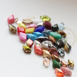 DIY Supply-5 Grams Matubo Czech Gemduo 2-Hole Spacer Beads - 5x8mm (GEMDUO-A)