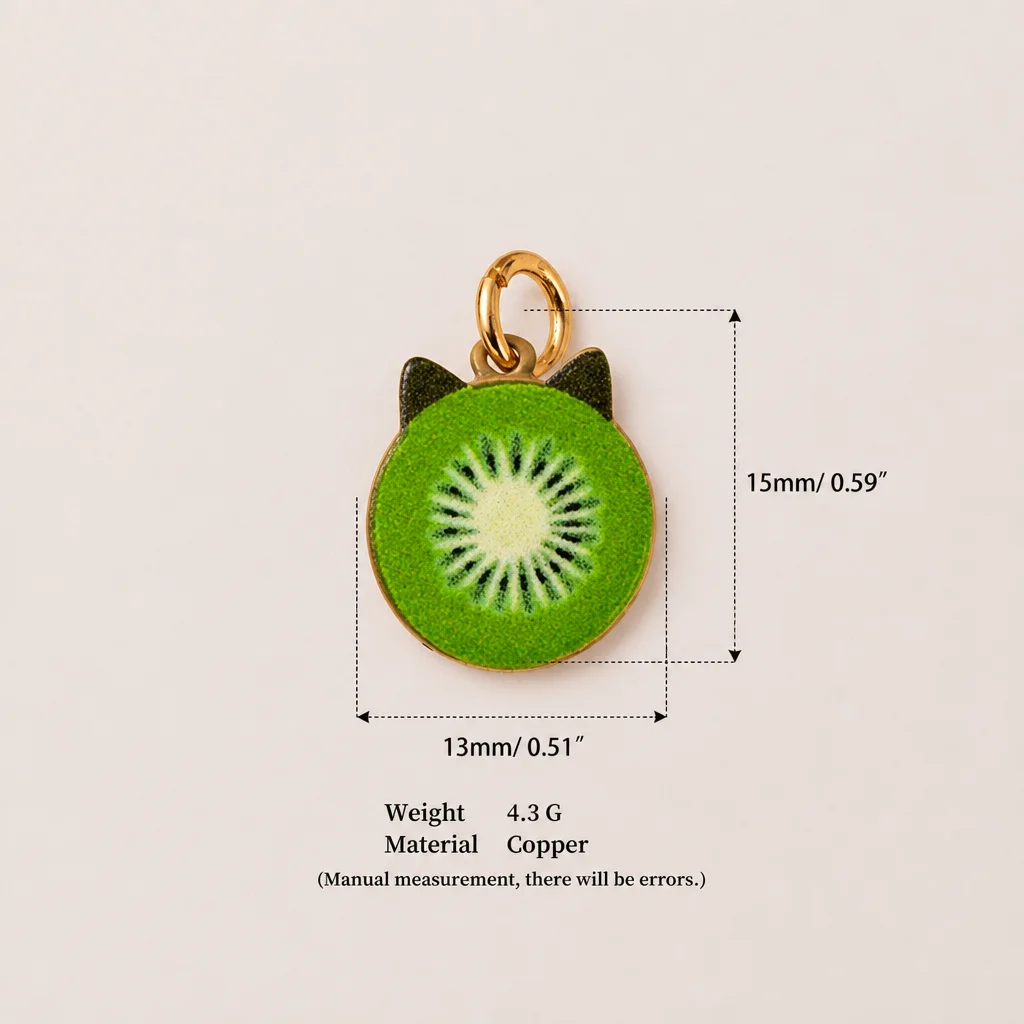 Ins Healing Pop Niedliche Wolke Wassermelone Erdbeere Fuchs Ananas Katze DIY Anhänger Charms Schmuckherstellung – Detail 5