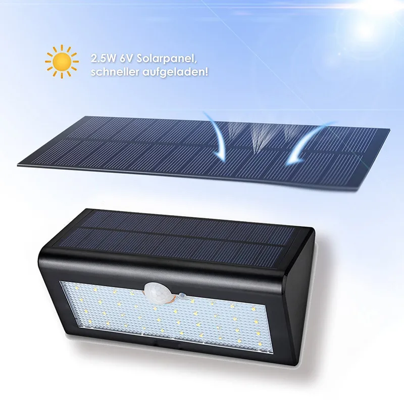 Solar Led Lamps Outdoor Waterproof Motion Sensor Detector Wall Light Path Garage Patio Lighting Security Night Lights