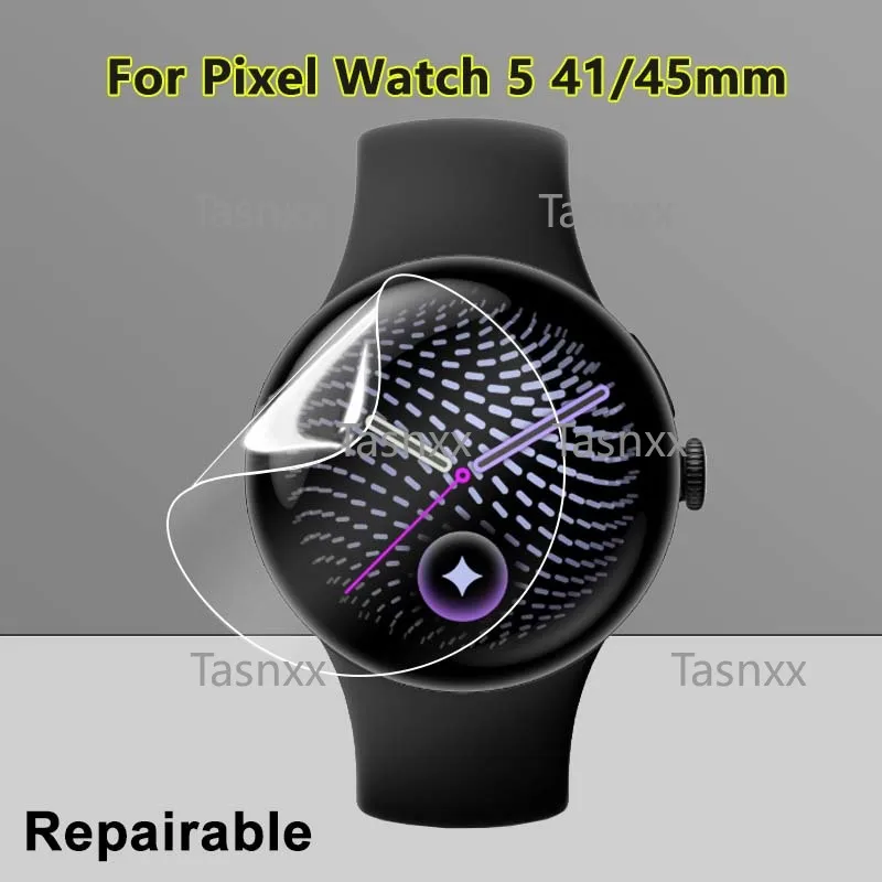 Ultra Slim Screen Protector For Google Pixel Watch 5 4 41mm 45mm Anti Scratch Soft Repairable Hydrogel Film -Not Tempered Glass