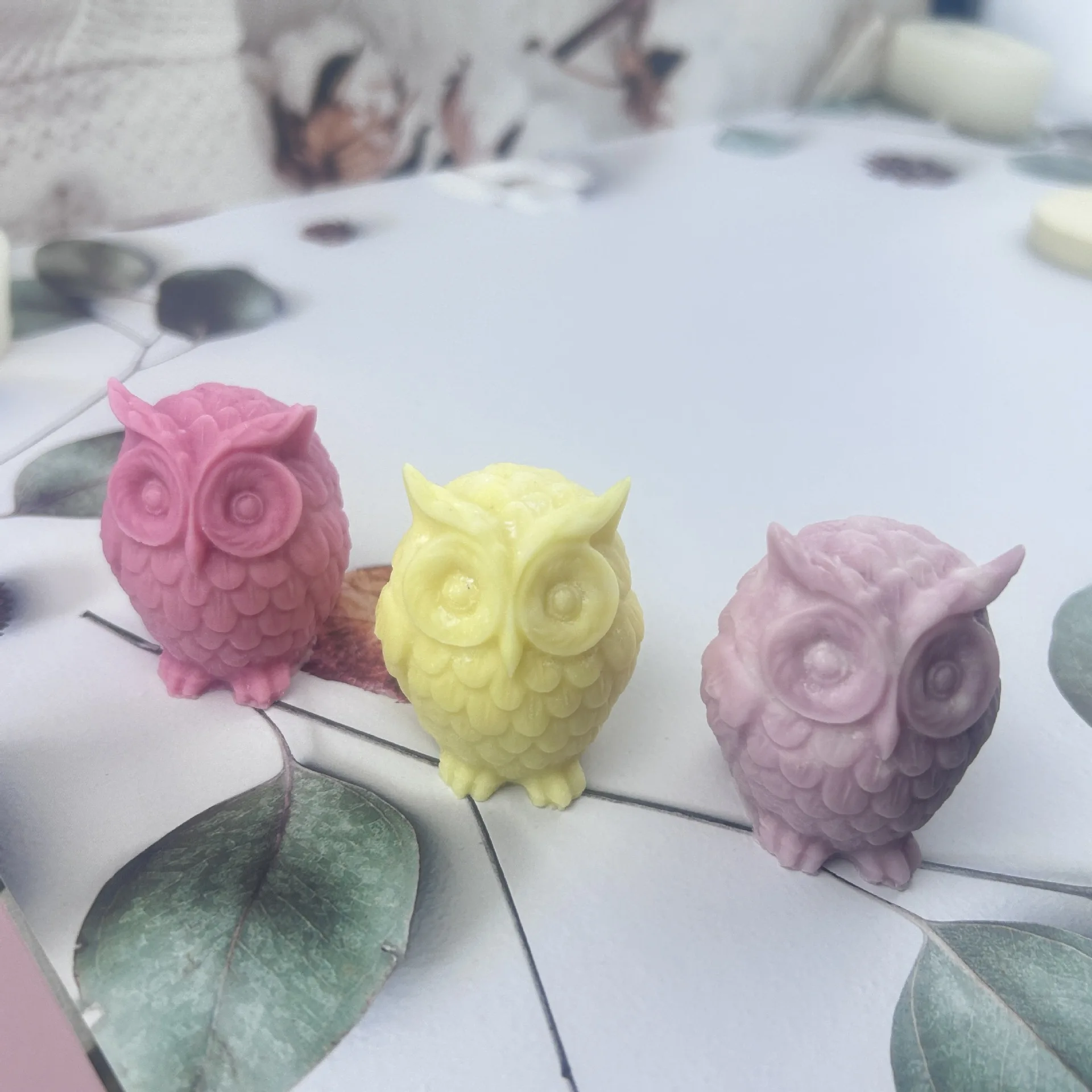 ثلاثية الأبعاد البومة قالب من السيليكون لتقوم بها بنفسك أداة للحرف اليدوية لصنع الشموع العطرية الصابون الشمع الجص الجبس الحرف قابلة لإعادة الاستخدام قالب راتنجات الايبوكسي