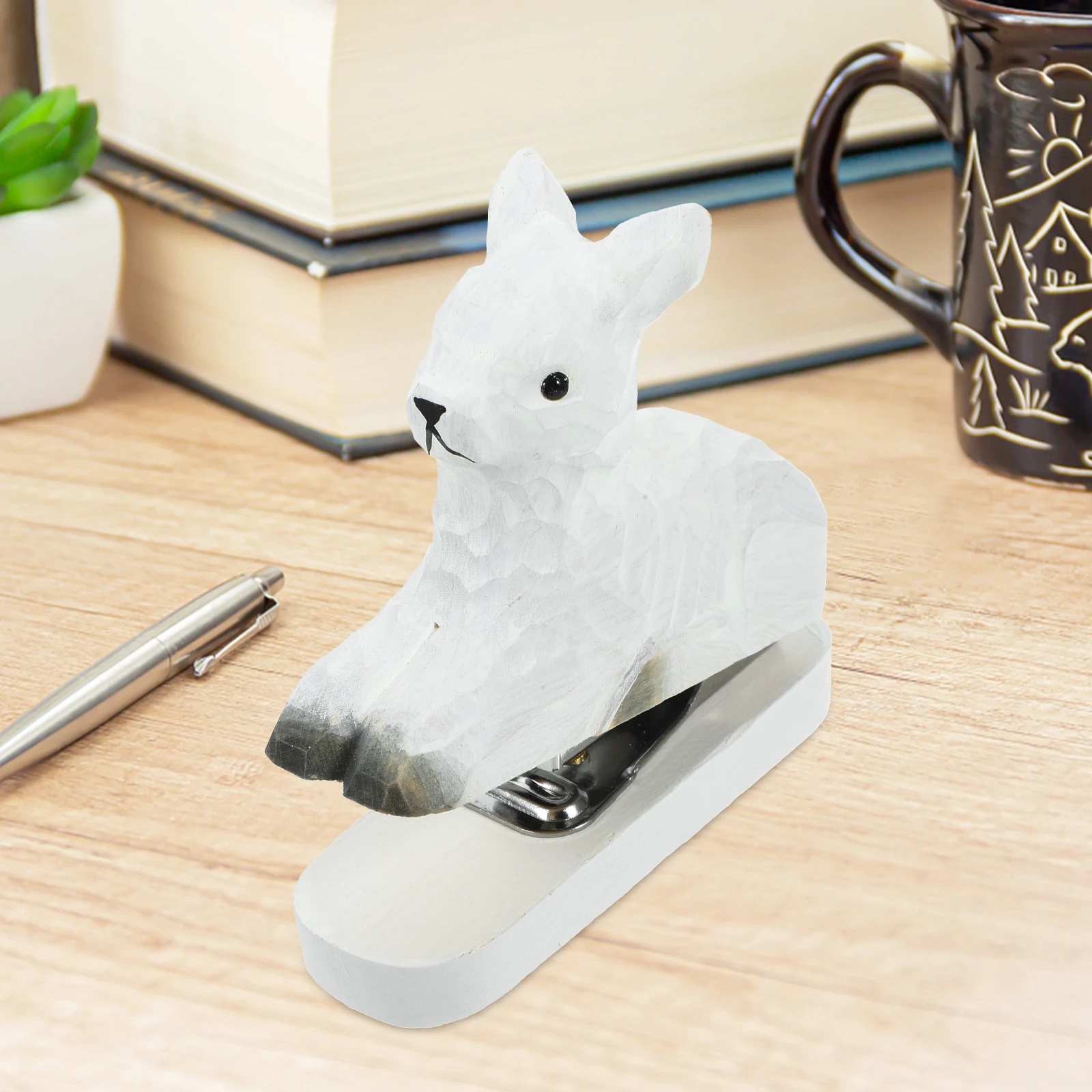 

Wooden Animal Stapler Professional Cute Mini Portable Excellent Workmanship Novelty Metal Small Convenient