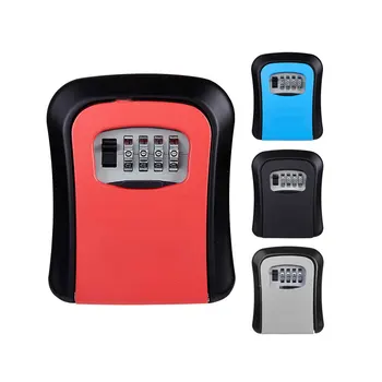 Hava duvara monte anahtar güvenli şifre anahtar kutusu anahtar kilit kutusu No4 kombinasyonu anahtar depolama kilit kutusu kapalı ve açık