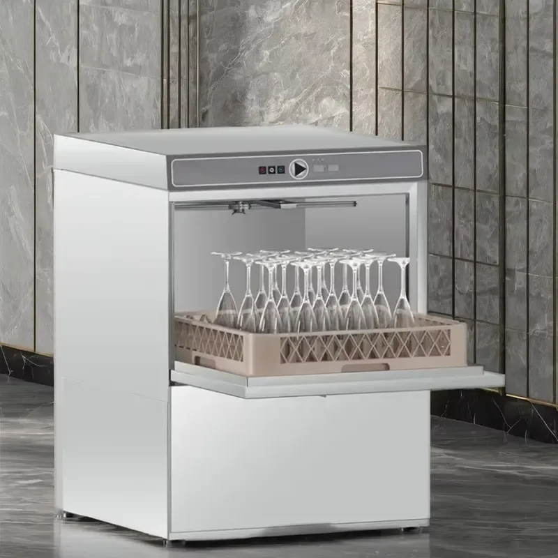 Commercial Electric Glass Washer Stainless Steel Cup Cleaning Machine for Bar Restaurant Hotel RV Kitchen Dishware Sanitizer