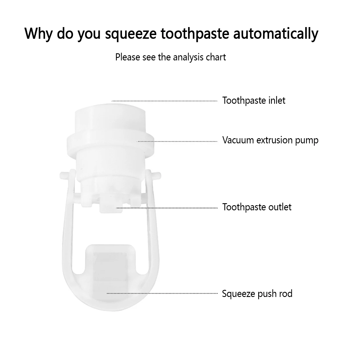 Automatic Toothpaste Dispenser Wall Mounted Adhesive Toothpaste Squeezer Hands-Free Toothpaste Squeezer With Toothbrush Holder