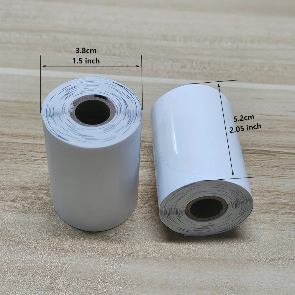 Thermal Labels 50*50mm Transparent Circular Labels Self-Adhesive Label Paper Compatible with B3S/M200/M210/M110/M3/M120/M108