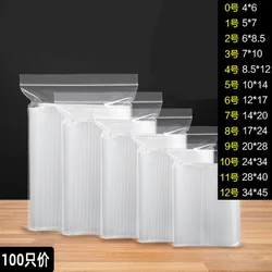Jewelry Ziplock Zip Zipped Lock Reclosable Plastic Poly Clear Bags Thickness 0.12mm