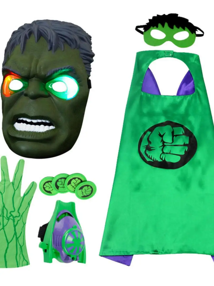 ชุดแสดงบนเวที โลวีน อีน ชุดยักษ์พร้อมหน้ากากเรืองแสง ถุงมือ สายรัดข้อมือ เข็มขัดคาดเอว ผ้าฝ้าย ชุดพื้นเมือง