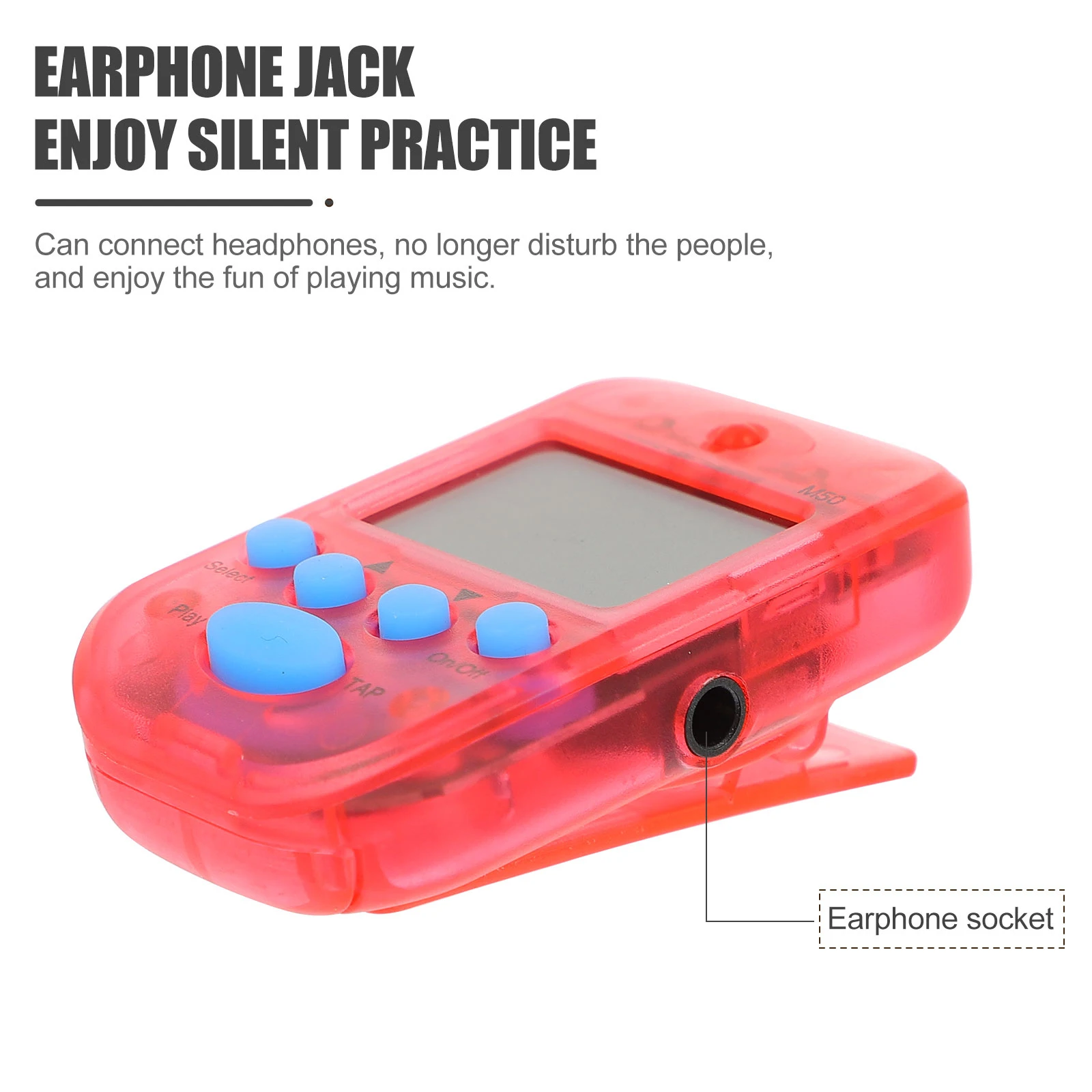 Metrónomo electrónico de diseño Simple, Control de ritmo preciso para guitarra, Piano, práctica de música, instrumento Musical práctico, 1 ud.