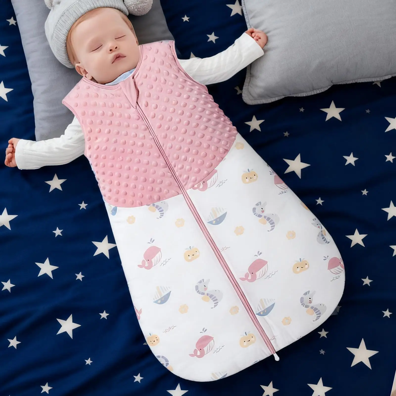 Sacco nanna per bambini Coperte indossabili in morbido cotone Sacco nanna in cotone per la casa Ospedale Parco All'aperto Estate Inverno Notte di Capodanno