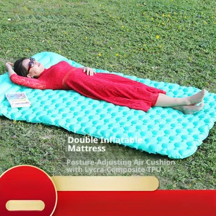 Inflatable Camping Mats Air Mattress With Pillow Outdoor Tourist Sleeping Pad Self-Inflating Mattress For Hiking Climbing
