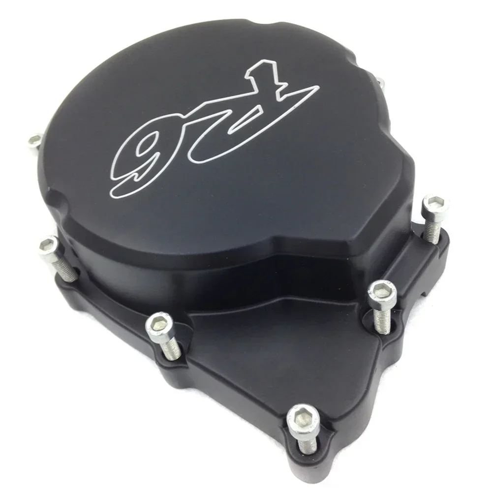 for Yamaha YZF-R6 2006-2022 Black Left Side Bule LED Engine Stator Cover See Through Aftermarket Motorcycle Parts