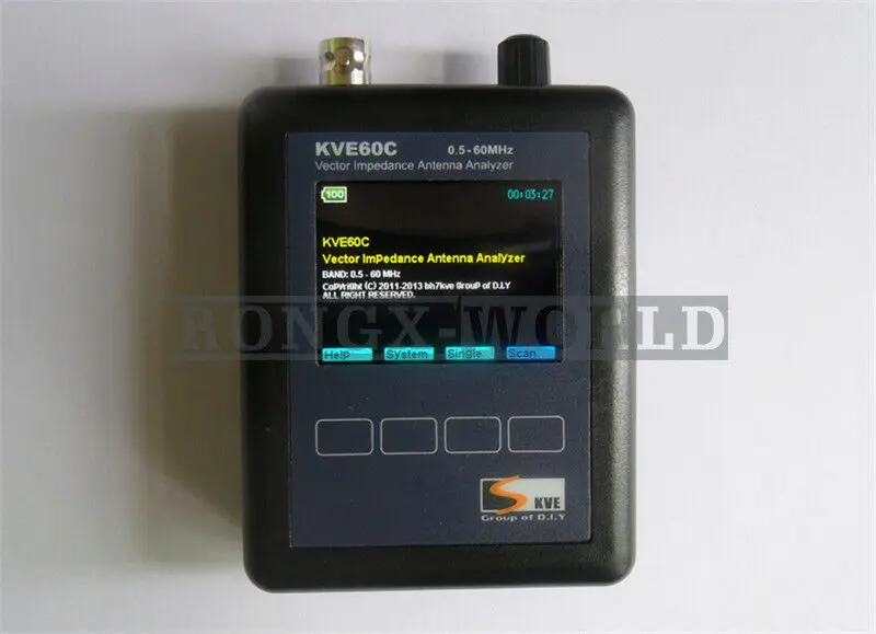 

1PCS KVE-60C HF Vector Antenna Analyzer Meter Impedance Graphical Ham Radio