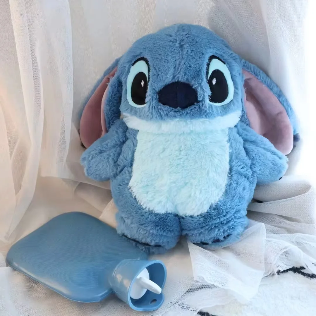 MINISO Stitch Anime Hand Warm Bottle, Hot Water, Women's Bottles, Kawaii, Turo, Lilo, Girls Warmer Monster Plush Toys Xmas Gifts