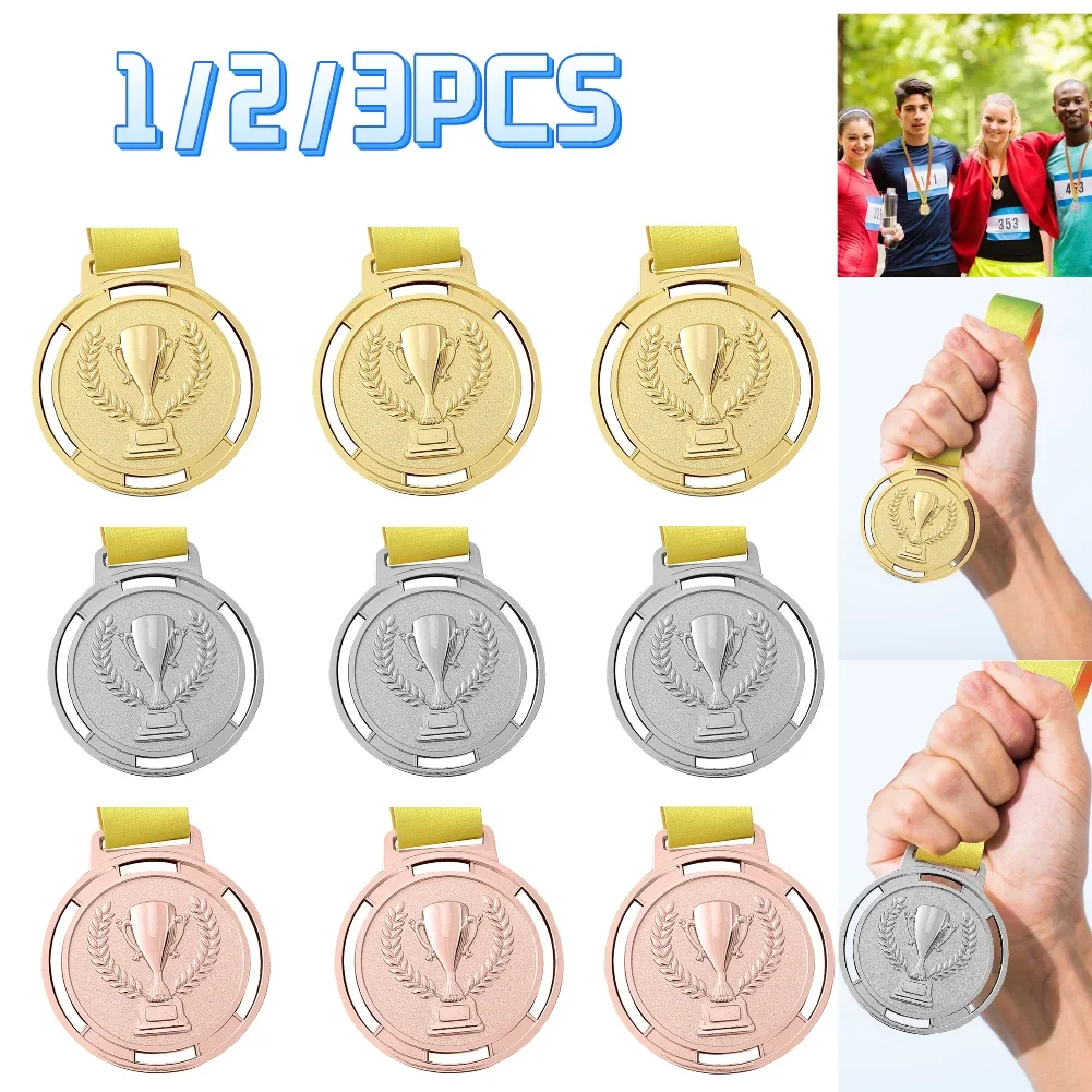 

1/2/3 шт., медаль с факелом, сувенир из цинкового сплава, спортивный матч, приз для соревнований с ленточным ремешком, сувенирные подарки из цинкового сплава