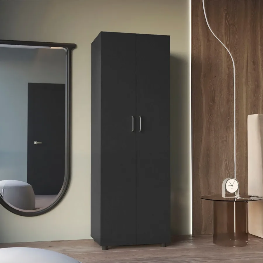 

Chagrin 2Полки Прямоугольник Armoire Черный gcu