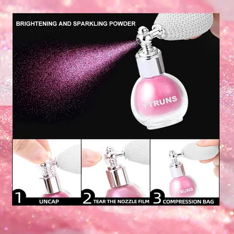 स्टार ग्लिटर स्प्रे, बॉडी मेकअप हाइलाइटर, 3D ग्लिटर लेज़र फ़ाइन पाउडर, परफॉर्मेंस और डांस, क्लैविकल और बॉडी के लिए उपयुक्त 6 best sales चमकदार पाउडर - №6