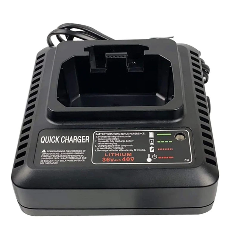 Top Deals LCS36 LCS40 Battery Charger For Black And Decke 36V 40V Max Lithium-Ion Battery LBXR36 LBX36 LBXR2036 LBX1540,EU Plug