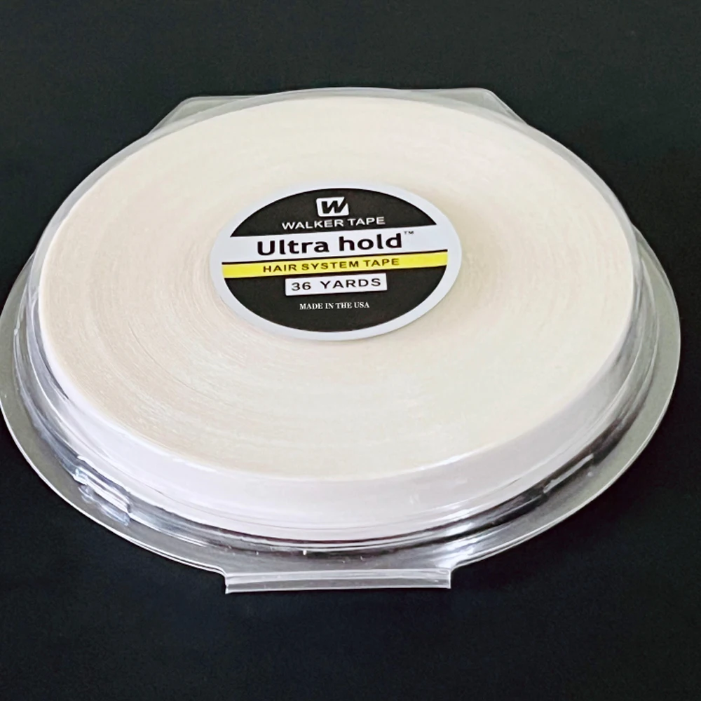 

36YARDS лента для систем волос для кружева спереди, белая двухсторонняя лента для парика, клейкая лента для наращивания волос, инструменты для укладки парика