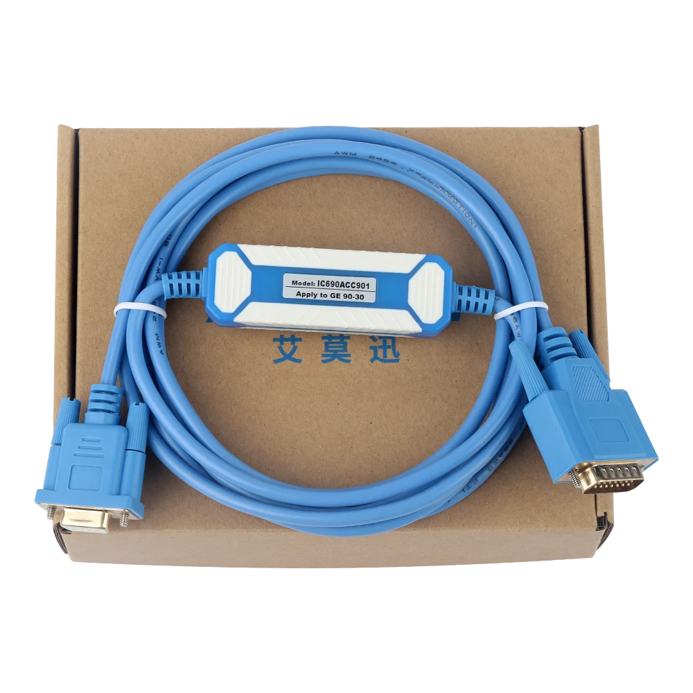 IC690USB901 ل GE 90 مايكرو GE90-70 GE90-30 سلسلة PLC كابل برجمة IC690ACC901 RS232/SNP تنزيل الكابل التسلسلي