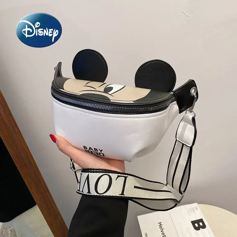 

Disney Mickey New Women's Waist Bag Luxury Brand Women's Crossbody Bag High Quality Large Capacity Cartoon Fashion Chest Bag