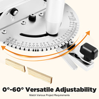 Angle Stop for Table Saw 450 mm, Precision Mitre Gauge Table Saws for Table Saw, Miter Stop Precision Mitre Gauge System
