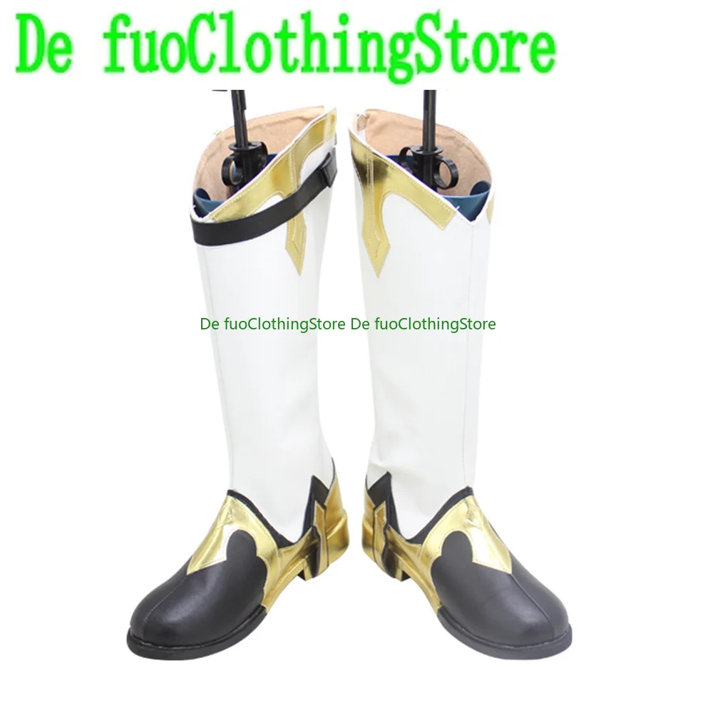 DefuoClothing Genshin Impact Xingqiu Xing Qiu Cosplay Shoes Boots Game Anime Game Role-playing Halloween Party Props Shoes Boots