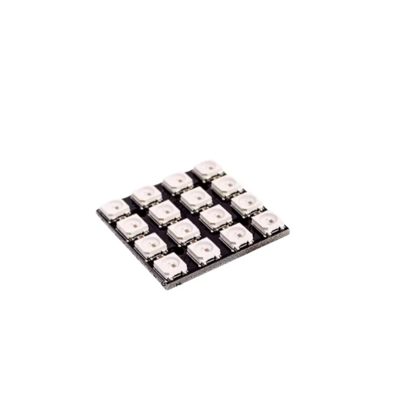 

Full-Color LED Driver Module WS2812B- 4x4 Bit RGB LED Full-Color 16-bit Color Lamp Development Board 5050 30.3X30.3mm