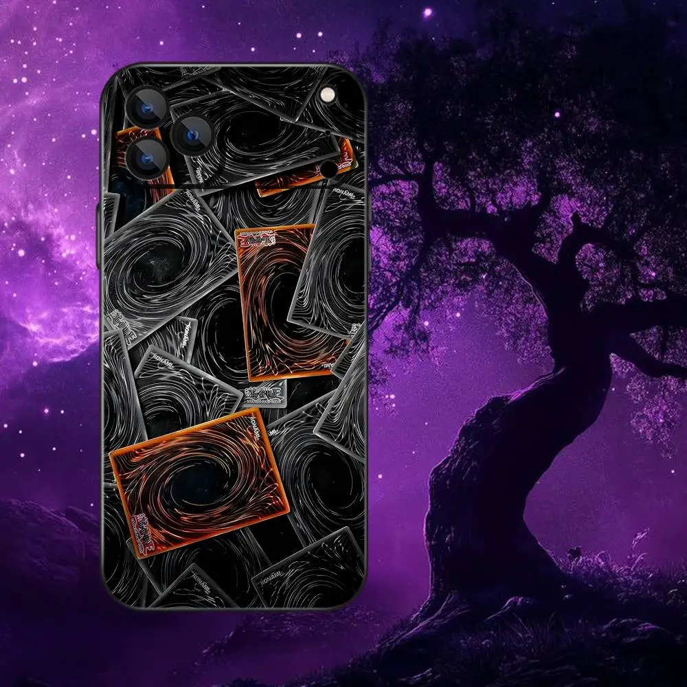 أنيمي Y-Yu-Gi-Oh حافظة لهاتف آيفون 17,16,15,14,13,12,Pro,Max,Plus,E,SE4,Air,Mini Black Soft Box