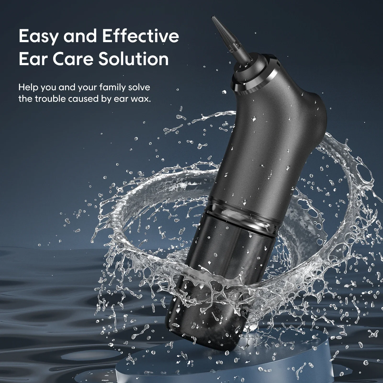 E30 Powered Ear Washer Machine Electric Smart Water Wash Ear Cleaner Set Kit Ear Wax Removal Tool