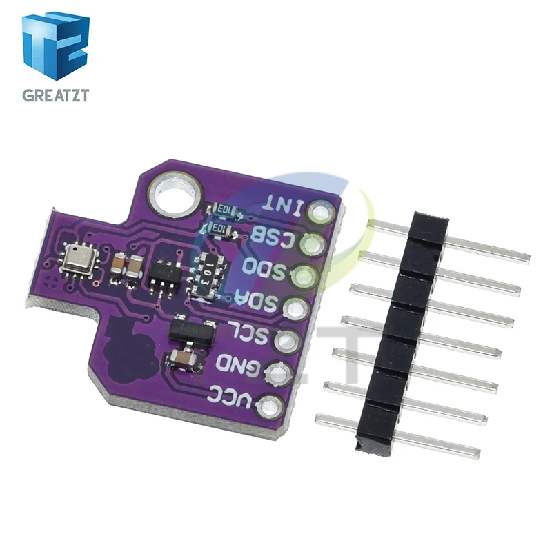 BMP388L Digitaler Atmosphärendrucksensor Höhenmesser-Modul 24-Bit Hochpräzises Luftdrucksensor-Modul I2C-Kommunikation