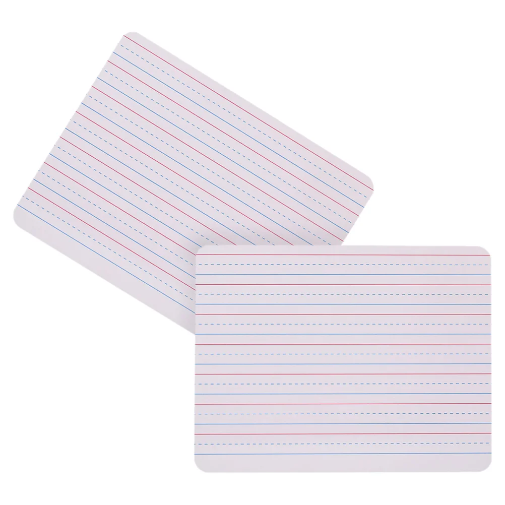2 Pcs Whiteboards for Conference with Lines Handheld Writing Word Small Dry Erase Learning Wood