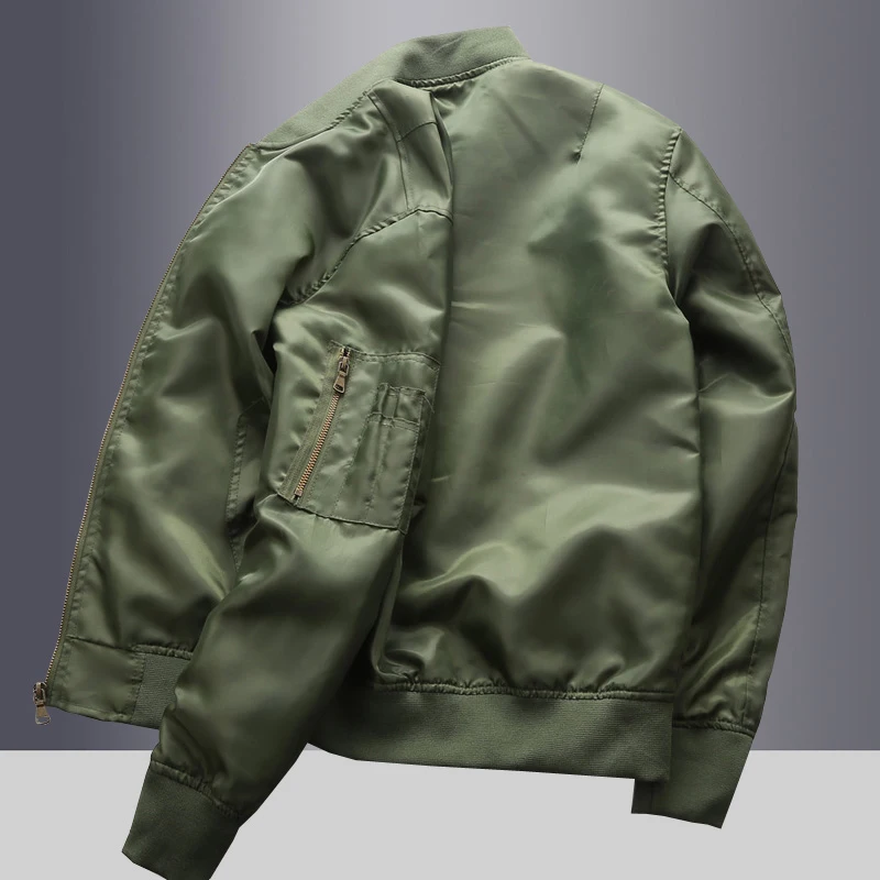 

Thiened Camouflage Jaet Men's Spring Autumn Slim Fit Youth Faion Urban Sle Zipper Closure Long Sve Home Wear Workwear