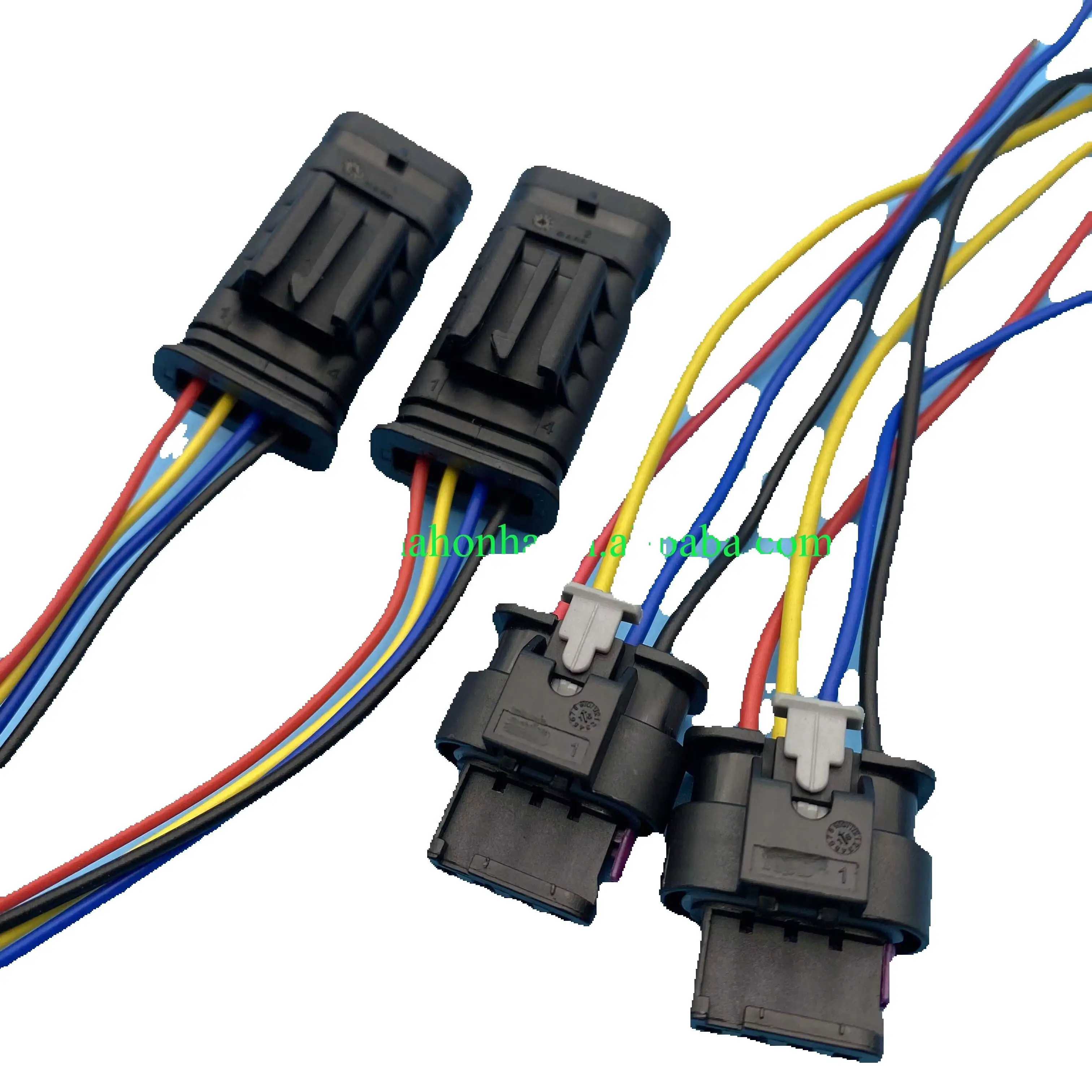 4 Pin male female  Fuel Injector Intake Pressure Sensor Plug Connector  4F0 973 704  1-1718645-1 1-1670918-1With Pigtail