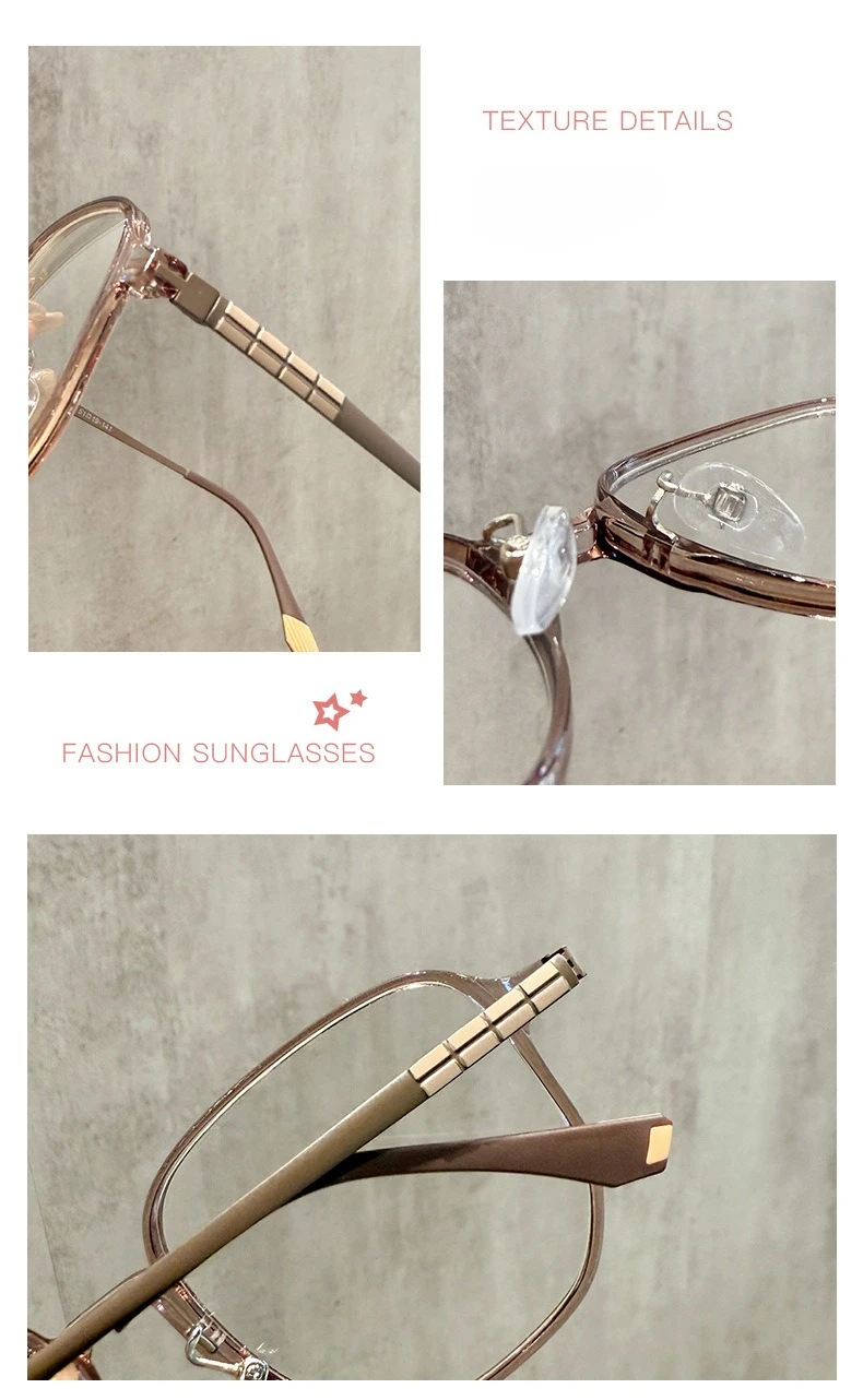 Photochrome multifokale Lesebrille für hochauflösende Betrachtung von weit bis nah, modische Presbyopie-Brille – Detail 3