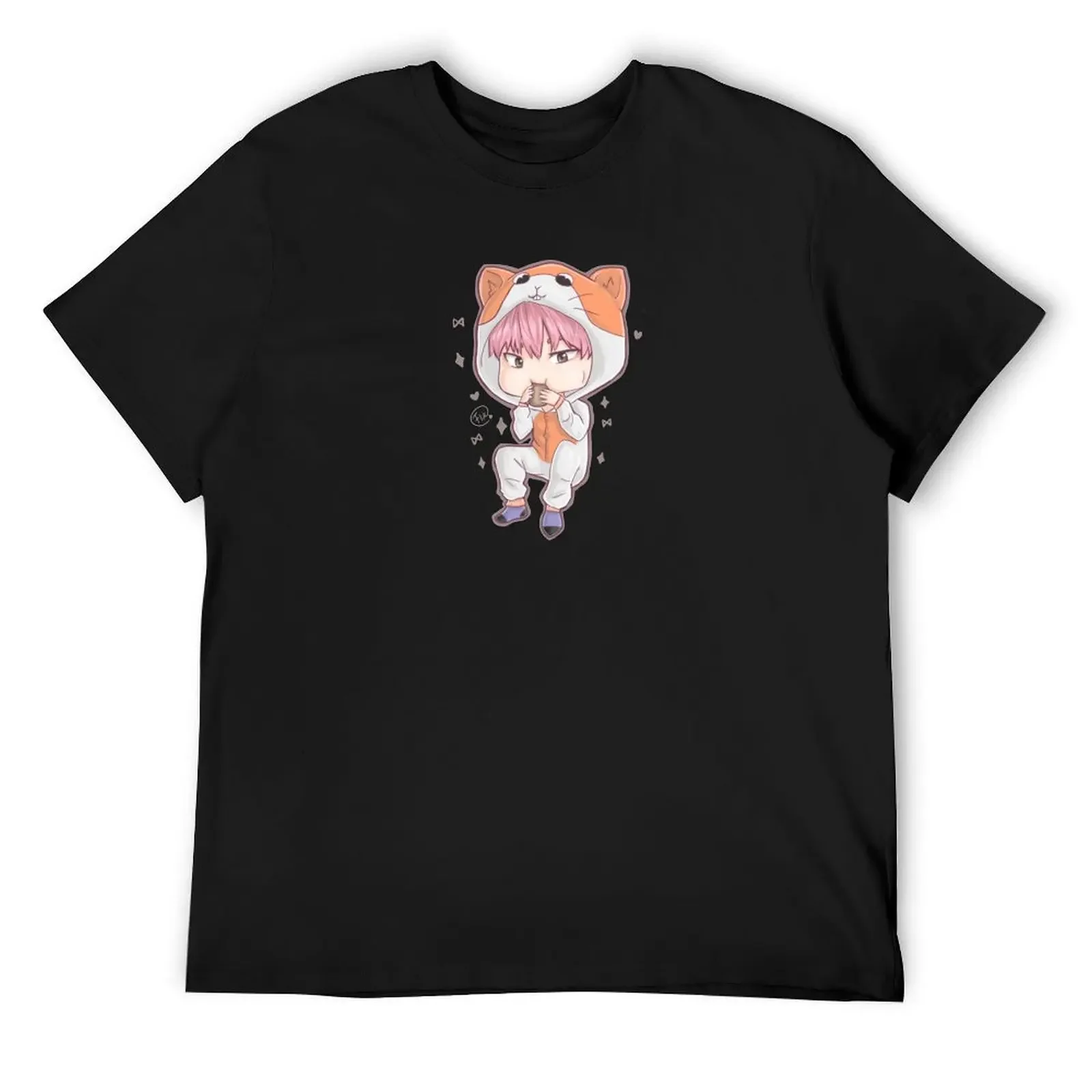 Hamsta Kihyun T-Shirt customs man t shirt oversized plus size men clothing